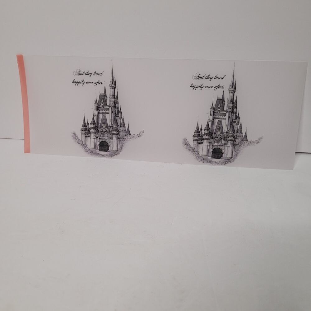 19 Sketch-style vinyl prints of Cinderella Castle.